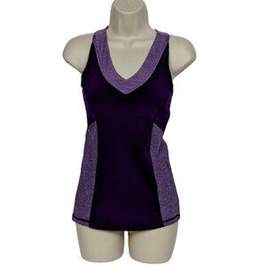 Champion Athletic Tank Top XS Purple Shelf Bra